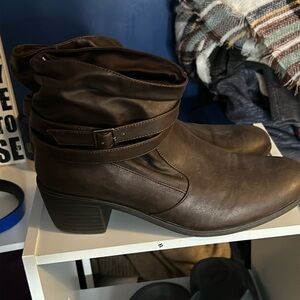Brown booties